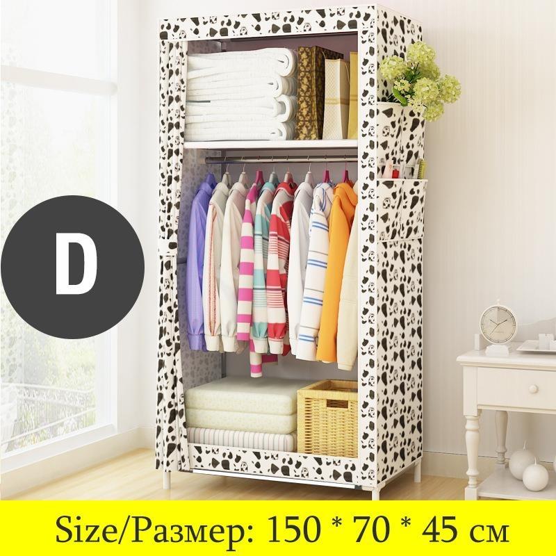 Minimalist Modern Non-woven Cloth Wardrobe