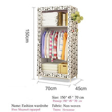 Load image into Gallery viewer, Minimalist Modern Non-woven Cloth Wardrobe
